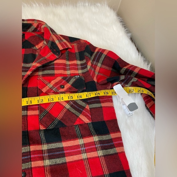 Fox Racing Men's Red Plaid Shirt Medium - Picture 7 of 10